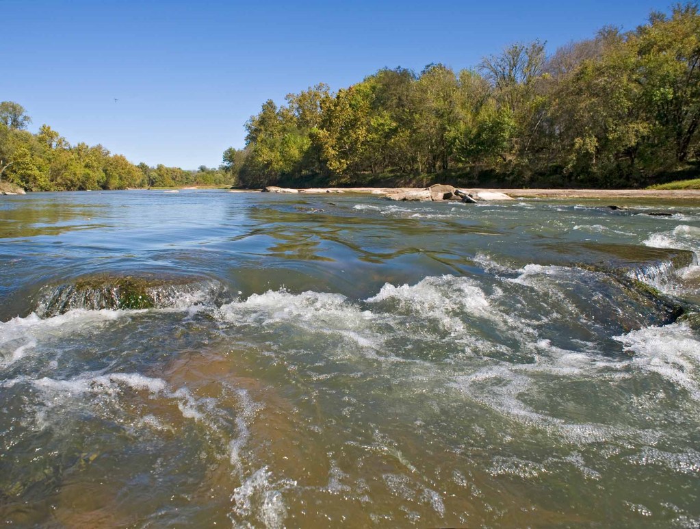 The Colorado River in Bastrop, TX